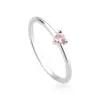 Anel mini pedrinha rosa claro - Imagem 1
