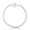 Pulseira inspiração Pandora tambor redondo cravejado - Imagem 1