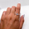 Anel gota azul cravejado - Imagem 2