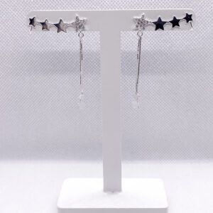 brinco earcuff estrela com fios
