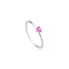 Anel mini pedrinha rosa - Imagem 1