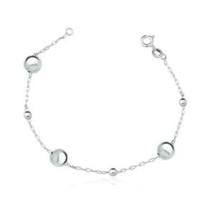 Pulseira bolinhas alternada