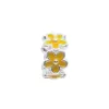 Berloque separador florzinhas amarelo - Imagem 1