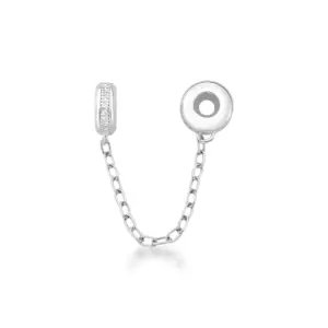 Berloque corrente segurança cravejada