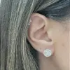 Brinco aros cravejados - Imagem 2