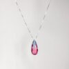 Colar gota pedra rainbow - Imagem 1