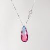 Colar gota pedra rainbow - Imagem 2