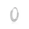Piercing argola cravejada torção - Imagem 1