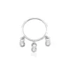 Piercing argola 3 zirconias - Imagem 1