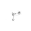 Piercing reto flecha cravejado - Imagem 1