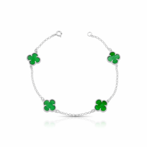 Pulseira 4 trevos verde