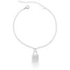 Pulseira cadeado cravejado - Imagem 1
