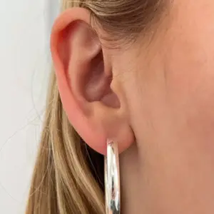 Argola lisa grossa 3cm