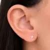 Brinco florzinha cristal tarraxa baby - Imagem 1