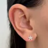 Brinco flor cristal - Imagem 2