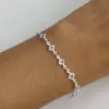 Pulseira losangos zirconia - Imagem 1