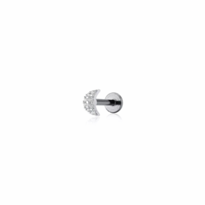 Piercing lua cravejado
